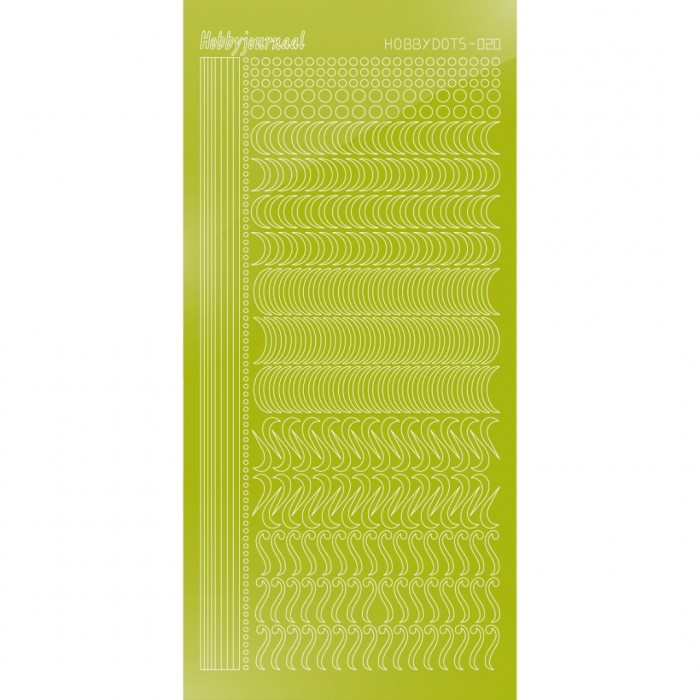 Hobbydots sticker 20 - Mirror Leaf Green