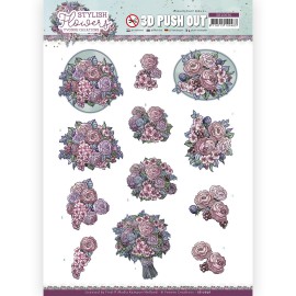 3D Push Out - Yvonne Creations - Stylish Flowers - Sweet Bouquet