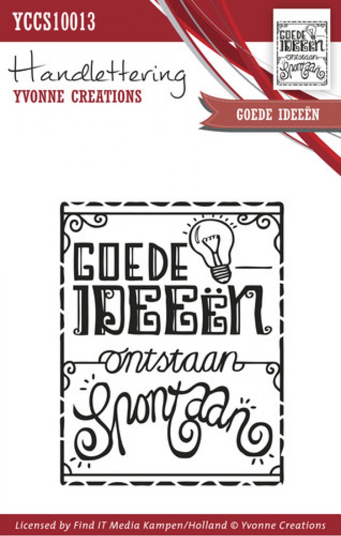     Clearstamp - Handlettering - Yvonne Creations - Goede ideeën