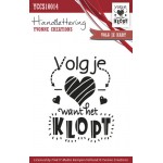 Clearstamp - Handlettering - Yvonne Creations - Volg je hart