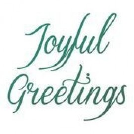 Joyful Greetings Sentiment Mini Stamp (1pc)