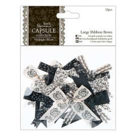 Large Ribbon Bows (12pcs) - Capsule - Midnight Blush