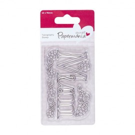 60 x 90mm Typography Clear Stamp - Mum