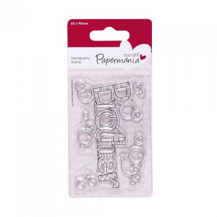 60 x 90mm Typography Clear Stamp - Brother