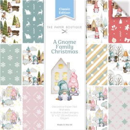 The Paper Boutique A Gnome Family Christmas 12x12 Decorative Paper Pad