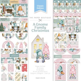 The Paper Boutique A Gnome Family Christmas 8x8 Paper Kit Pad