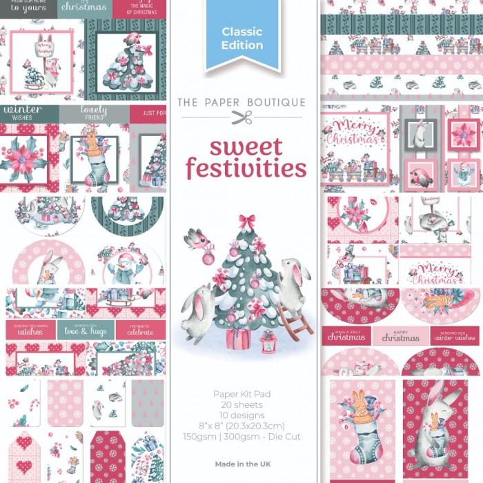 The Paper Boutique Sweetest Festivities 8x8 Paper Kit Pad