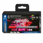 pigment brush - kartonnen etui 6 st reds and pinks