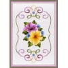 3D Card Embroidery Pattern Sheet 21 Petunia