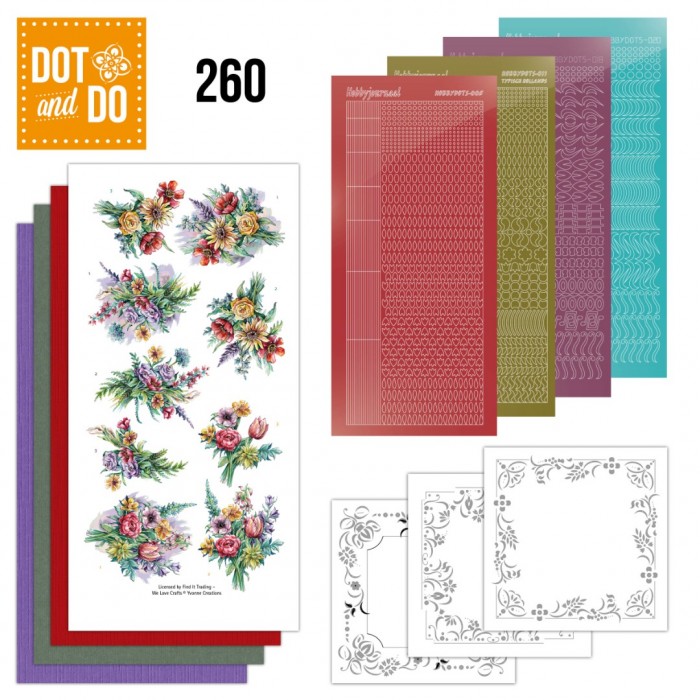 Dot and Do 260 - Yvonne Creations - Colourful Field Bouquet