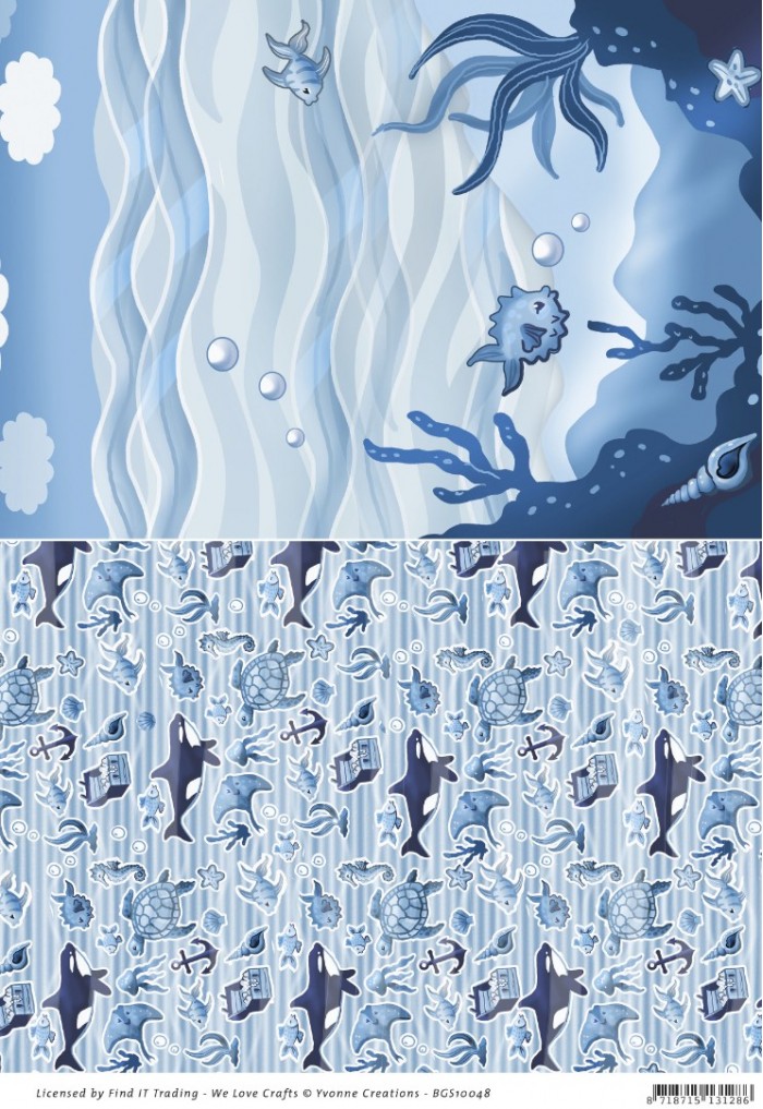 Yvonne Creations - Ocean Days – Backgroundsheet Under Water