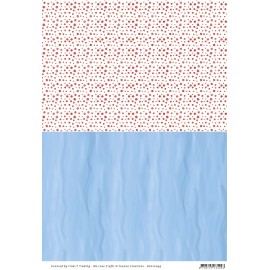 Yvonne Creations - Ocean Days – Backgroundsheet Red Dots