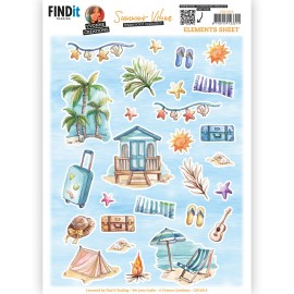 Cutting Sheet - Yvonne Creations - Summer Vibes - Small Elements B
