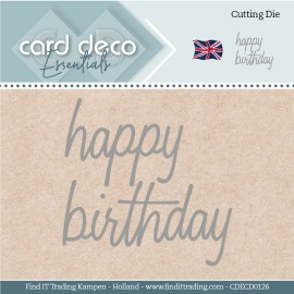 Card Deco Essentials - Dies - Happy Birthday