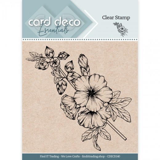 Hollyhock - Clear Stamp - Card Deco Essentials 