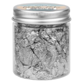 Card Deco Essentials - Metallic Flakes - Silver