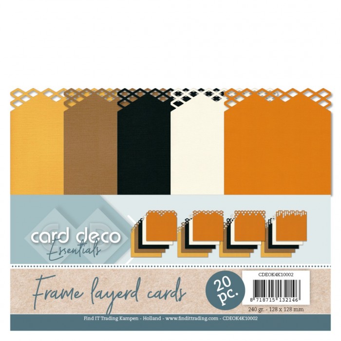 Card Deco Essentials - Frame Layered cards - Honey 4K