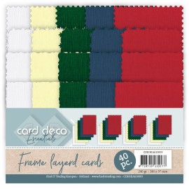 Card Deco Essentials - Frame Layered cards - Christmas A6