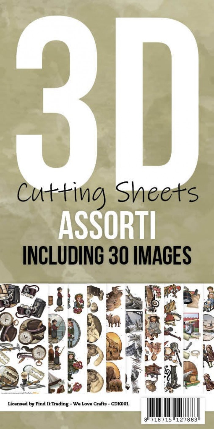 3D Cutting Sheets - Card Deco - Assorti