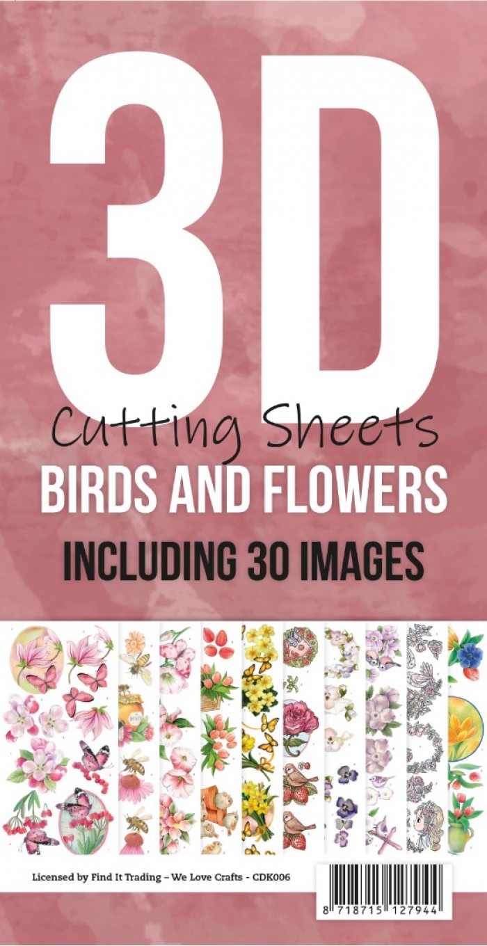 3D Cutting Sheets - Cards Deco - Birds and Flowers