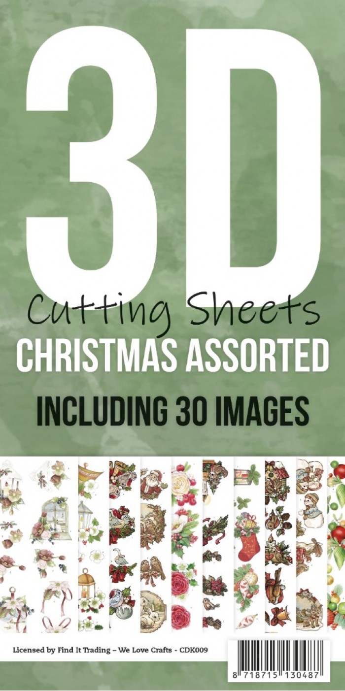 3D Cutting Sheets - Cards Deco - Christmas Assorti