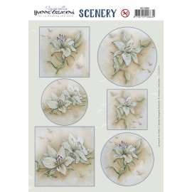 Scenery - Yvonne Creations - Aquarella - White Lily