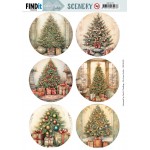 Push Out Scenery - Card Deco Essentials - Christmas Tree Round