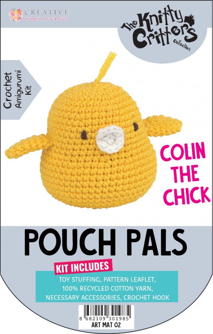 Knitty Critters Pouch Pals - Colin The Chick