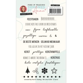 Designed by Anna - Mix and Match Text Stamps - Christmas