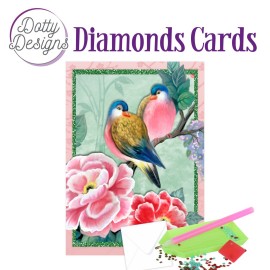 Dotty Designs Diamond Cards - Birds and flowers