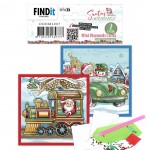 Dotty Designs Mini Diamond Cards set - Santa's Journey