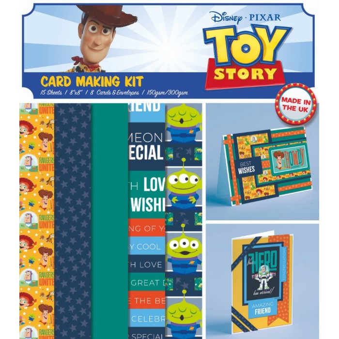Toy Story - Card Making Kit - 8 Cards 