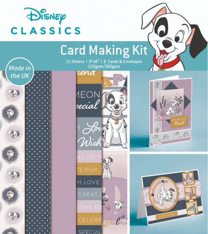 101 Dalmatians -Card Making Kit - 8 Cards