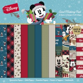 Mickey and  Minnie Mouse - Christmas Card Making 8x8 Pad