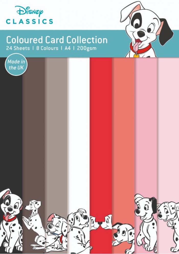 101 Dalmatians - Coloured Card A4 Pack