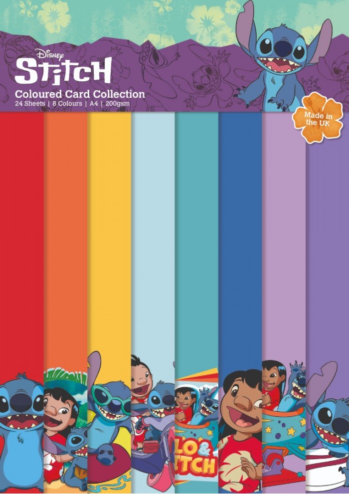 Lilo and Stitch - Coloured Card A4 Pack