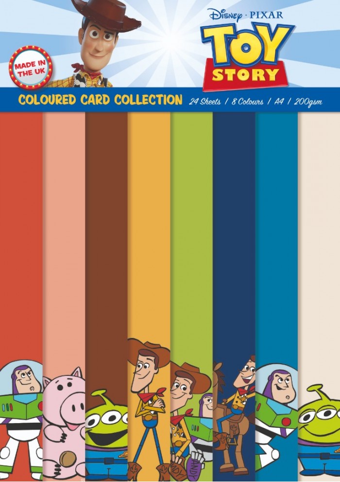 Toy Story - Coloured Card A4 Pack