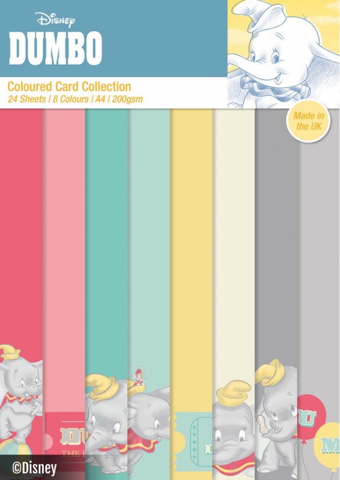 Dumbo - Coloured Card A4 Pack