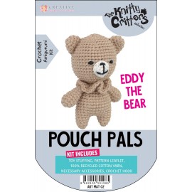 Knitty Critters Pouch Pals - Eddy The Bear