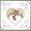 3D Cutting Sheet - Precious Marieke - Painted Pansies - Purple