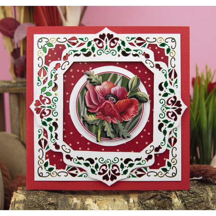 3D Cutting Sheets - Amy Design - Roses Are Red - Poppies 