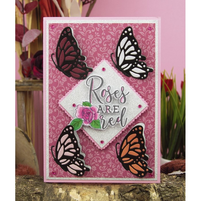 Roses Are Red - Clear Stamp - Card Deco Essentials 