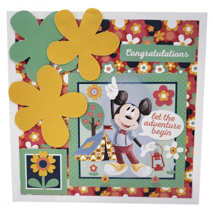 Mickey and Minnie Mouse - Card Making Kit - Makes 15 Cards Kit 
