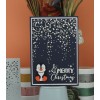Card Deco Essentials - Mixed Media Stencil - Falling Dots