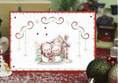 3D Cutting Sheet - Yvonne Creations - Christmas Scenery - Snowman