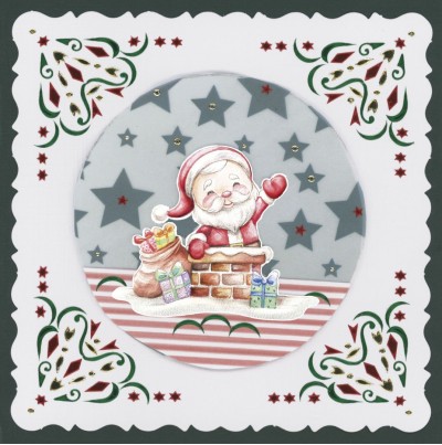 3D Cutting Sheet - Yvonne Creations - Christmas Scenery - Santa