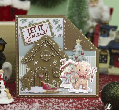 3D Cutting Sheet - Yvonne Creations - Christmas Scenery - Gingerbread