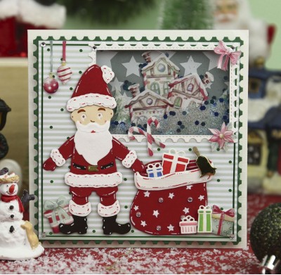 Dies - Yvonne Creations Christmas Scenery - Santa Claus