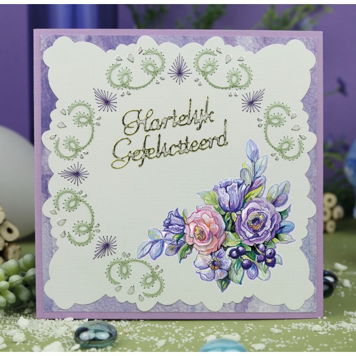 3D Cutting Sheets - Yvonne Creations - Very Purple - Blueberries 