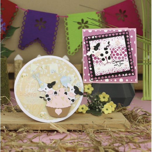 Designed by Anna - Mix and Match Cutting Dies - Charlie Cow 